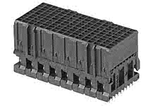 1704151918 - Impact 100 Ohm 3 Pair Mezzanine Receptacle, Unguided, 18.00mm Stack Height, 16 Columns, 144 Circuits, Plated Through Hole Dimension 0.39mm, Lead-Free