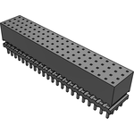 Samtec-ESQT-122-03-F-Q-352 Connector Headers and PCB Receptacles Conn Elevated Socket SKT 88 POS 2mm Solder ST Top Entry Thru-Hole Tube