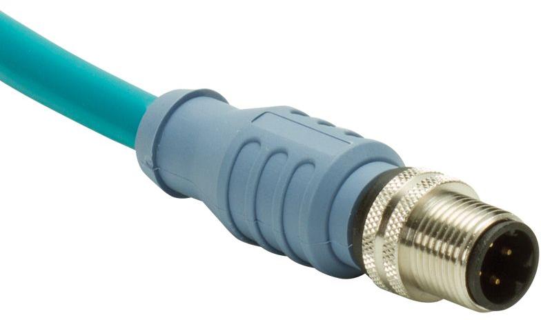 Panduit-ICD11T2NTL0.5M null Cable Assembly Circular 0.5m 24AWG M12 Circular to M12 Circular 4 to 4 Straight to Straight
