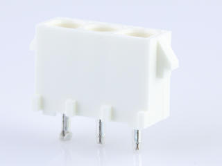 367570142 - 6.35mm Pitch MLX Power Connector Header with Socket Terminal, Vertical, 3 Circuits, Nylon 6/6 94V-2, Tin (Sn) Plating, Natural, Lead-Free, Glow-Wire Capable with CTI of 325V