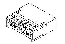 511110510 - 2.50mm Pitch Wire-to-Wire and Wire-to-Board Receptacle Housing, without Retainer, 5 Circuits
