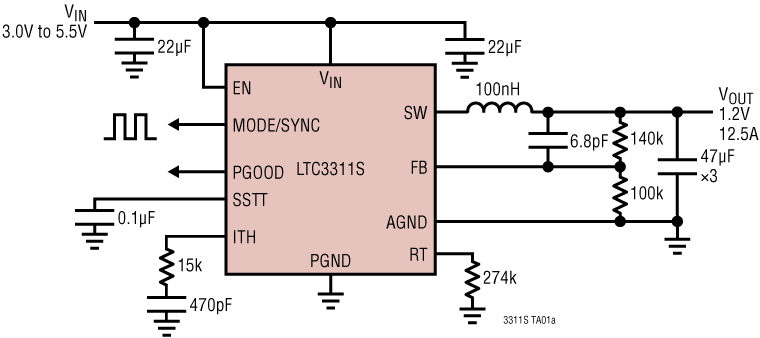 LTC3311/LTC3311-X product image