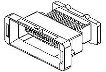 5035591400 - 2.00mm Pitch Wire-to-Board Plug Housing, Dual Row, Vertical, With Floating Feature for Blind Mating, 14 Circuits