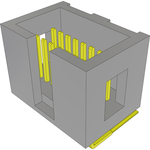 Samtec-TML-108-02-G-D-RA Connector Headers and PCB Receptacles Conn Shrouded Header (4 Sides) HDR 16 POS 1.27mm Solder RA Thru-Hole Tube