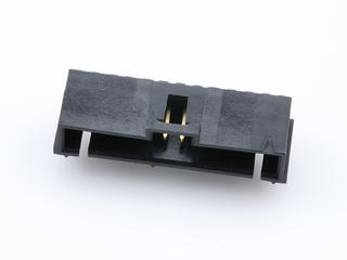 705550081 - 2.54mm Pitch SL Header, Single Row, Right Angle, 3.05mm Pocket, Shrouded, with Press-fit Plastic Peg, 12 Circuits, 0.76µm Gold (Au) Selective Plating, Tin (Sn) PC Tail Plating