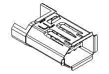 539880619 - 2.00mm Pitch Serial I/O Connector, Receptacle, Wire-to-Wire, Solder Type, 6 Circuits