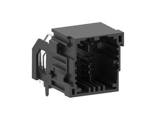 2005020321 - stAK50h Right-Angle Hybrid Header, 32 Circuits, Key 1, Black, Tube