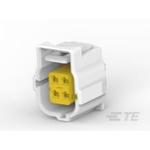 TE Connectivity-184400-1 Connector Discrete Wire Housing Conn Housing PL 4 POS Crimp ST Cable Mount Natural
