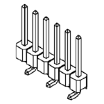 Molex-87898-0306 Connector Headers and PCB Receptacles Conn Unshrouded Header HDR 3 POS 2.54mm Solder ST Top Entry SMD C-Grid/SL Tray