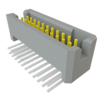 Samtec-TFM-111-01-L-D-RA Connector Headers and PCB Receptacles Conn Shrouded Header (4 Sides) HDR 22 POS 1.27mm Solder RA Side Entry Thru-Hole TIGER EYE™ Tube