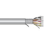 Alpha Wire-5494C SL001 Cable Multi-Conductor Shielded Twisted Pair Cable Tape Semi Rigid Polyvinyl Chloride 8Conductors 24AWG 6.62mm 300VAC Slate 304.8m Spool