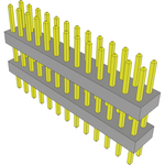 Samtec-TW-13-10-L-D-295-140 Connector Headers and PCB Receptacles Conn Board Stacker HDR 26 POS 2mm Solder ST Top Entry Thru-Hole Bulk