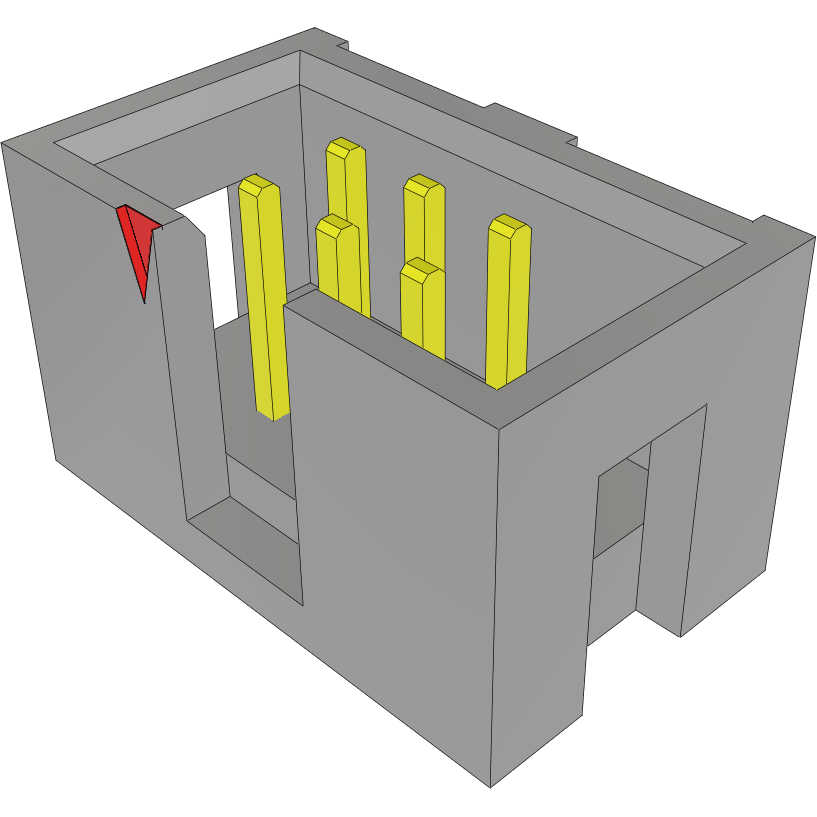 Samtec-TST-103-04-L-D-RA Connector Headers and PCB Receptacles Conn Shrouded Header (4 Sides) HDR 6 POS 2.54mm Solder RA Side Entry Thru-Hole Tube
