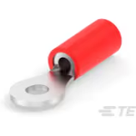 TE Connectivity-2-34143-1 Connector Terminals Ring Tongue Terminal 16-22AWG Copper Red 20.55mm Tin T/R
