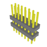 Samtec-ZW-07-09-G-D-300-170 Connector Headers and PCB Receptacles Conn Board Stacker HDR 14 POS 2.54mm Solder ST Top Entry Thru-Hole Bulk