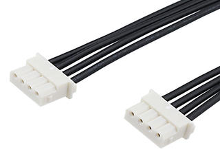 2262071044 - Mini-SPOX-to-Mini-SPOX Off-the-Shelf (OTS) Cable Assembly, 2.50mm Pitch, Single Row, 600.00mm Length, Tin (Sn) Plating, 4 Circuits, Natural