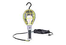 1301090017 - Pro-Yellow Nylon 100W Hand Lamp with Switch, Molded Grips and Hide Away Guard, Cord Type 18/3 SJTW, Cord Length 6.10m (20.0')