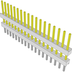 Samtec-HW-18-10-S-S-340-190 Connector Headers and PCB Receptacles Conn Board Stacker HDR 18 POS 2.54mm Solder ST Top Entry Thru-Hole Bulk