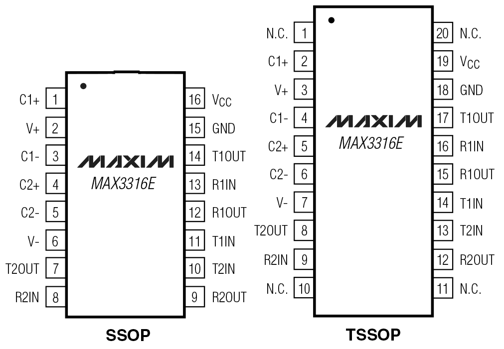 MAX3316 product image