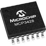 Microchip Technology-MCP3428T-E/ST Analog to Digital Converters - ADCs 4-Channel Single ADC Delta-Sigma 15sps 16-bit Serial 14-Pin TSSOP T/R