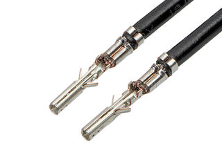 2147601225 - Pre-Crimped Lead Micro-Fit 3.0 Female-to-Micro-Fit 3.0 Female, Gold (Au)  Plating, 450.00mm Length, 18 AWG, Black