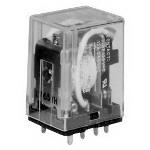 Omron-LY4N-D2-DC24 Power Relays Power Relay 24VDC 10A 4PDT(28x41.5x42.4)mm Socket