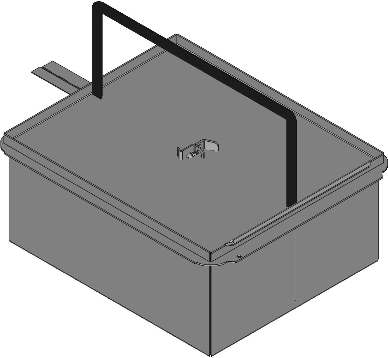 Hammond Manufacturing-HJ10125HLP  Gray Steel Wall Mount Box