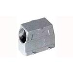 TE Connectivity-1-1102567-6 Backshells Hood 6 Shell Size Silver Aluminum Die Cast Loose