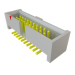 Samtec-SHF-110-01-F-D-SM Connector Headers and PCB Receptacles Conn Shrouded Header (4 Sides) HDR 20 POS 1.27mm Solder ST Top Entry SMD Tube