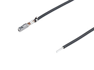 2262081125 - Pre-Crimped Lead MOX Female-to-Pigtail, Tin (Sn) Plating, 450.00mm Length, 22 AWG, Black