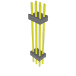 Samtec-ZW-03-14-G-D-995-220 Connector Headers and PCB Receptacles Conn Board Stacker HDR 6 POS 2.54mm Solder ST Top Entry Thru-Hole Bulk
