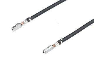 2262081115 - Pre-Crimped Lead MOX Female-to-MOX Female, Tin (Sn) Plating, 450.00mm Length, 20 AWG, Black