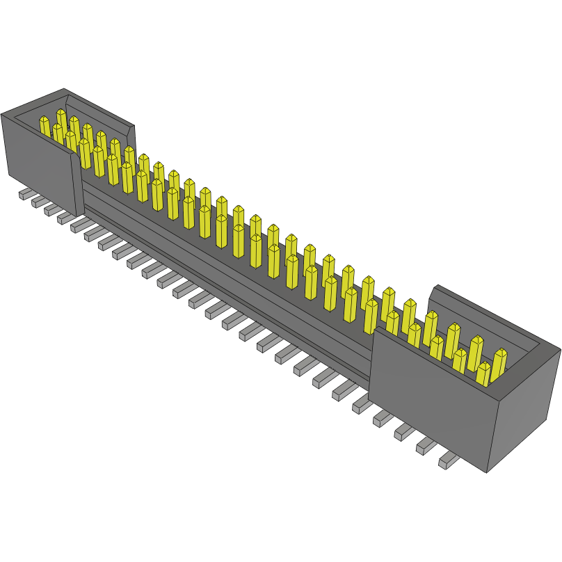 Samtec-FTSH-126-02-F-DV-ES-P-TR Connector Headers and PCB Receptacles Conn Shrouded Header (4 Sides) HDR 52 POS 1.27mm Solder ST Top Entry SMD TIGER CLAW™ T/R