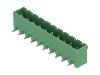 395326010 - 5.08mm Pitch Eurostyle Right-Angle PCB Header, Green Housing, 10 Circuits