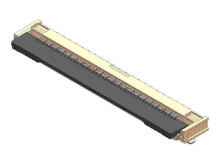 2005290170 - 1.00mm Pitch Easy-On FFC/FPC Connector, 1.90mm Height, Single Bottom Contact (FS19), Right-Angle, Surface Mount, ZIF, 17 Circuits