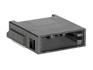 2080333061 - ConnTAK50 Header, Single Row, Right-Angle, Surface Mount, 6 Circuits, Key A, Black