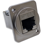 Switchcraft-EHRJ45D6AS440 Connector Telephone and Telecom Conn RJ-45 F 8 POS ST Flange Mount 8 Terminal 1 Port Cat 6a Individual