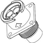 Amphenol-FLS012N2S03 Connector Circular Conn Circular SKT 4 POS Crimp ST Flange Mount 4 Terminal 1 Port Bag