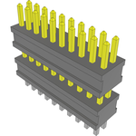 Samtec-FW-10-02-F-D-263-100 Connector Headers and PCB Receptacles Conn Board Stacker HDR 20 POS 1.27mm Solder ST Top Entry Thru-Hole FLEX STACK™ Layer