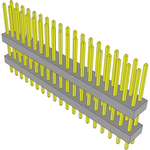 Samtec-TW-19-07-S-D-320-120 Connector Headers and PCB Receptacles Conn Board Stacker HDR 38 POS 2mm Solder ST Top Entry Thru-Hole Bulk