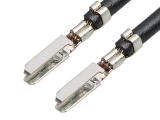 2157101121 - Pre-Crimped Lead Clik-Mate Male-to-Clik-Mate Male, Tin (Sn) Plating, 75.00mm Length, 24 AWG, Black