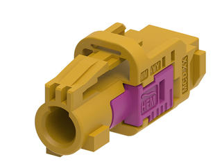 2079118149 - High-Speed FAKRA Mini (HFM) Single Jack Housing, 1x1, Key K, Curry, without CPA 2079118149 - High-Speed FAKRA Mini (HFM) Single Jack Housing, 1x1, Key K, Curry, without CPA