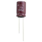 CHEMI-CON-EKYA630ELL152MLP1S Capacitor Aluminum Electrolytic Cap Aluminum Lytic 1500uF 63V 20% (16 X 35.5mm) Radial 7.5mm 2.9A 10000h 105°C Bulk