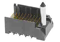 761655108 - Impact 100 Ohm 3 Pair Vertical Backplane Header, Right Guide, Open Endwall, 10 Columns, 90 Circuits, Pin Length 5.50mm, Plated Through Hole  Dimension 0.39mm, Lead-Free