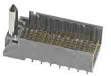1705253618 - Impact 85 Ohm Plus 3 Pair Vertical Backplane Header, Left Guide, Open Endwall, 16 Columns, 144 Circuits, Pin Length 5.50mm, Plated Through Hole Dimension 0.39mm, Polarizing Key Position A, Lead Free