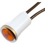 Wamco, Inc-WL-1090D3-12V Panel Mount Indicators Incandescent Indicator, Amber, 12-14V, Flush Lens w/ Wire Leads