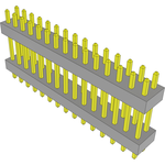 Samtec-TW-15-04-S-D-375-085 Connector Headers and PCB Receptacles Conn Board Stacker HDR 30 POS 2mm Solder ST Top Entry Thru-Hole Bulk