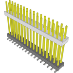 Samtec-HW-17-20-S-D-810-SM-A Connector Headers and PCB Receptacles Conn Board Stacker HDR 34 POS 2.54mm Solder ST Top Entry SMD Tube