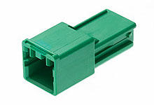 5046940206 - CP-3.3 Plug Housing, 3.30mm Pitch, Single Row, Polarized, Positive Inertia Lock, 2 Circuits, Green