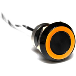 Bulgin Limited-MC22MOBAM Switch Push Button Switch Push Button OFF (ON) DPDT Flush Round Button 0.5A 24VDC Momentary Panel Mount Wire Lead Bulk